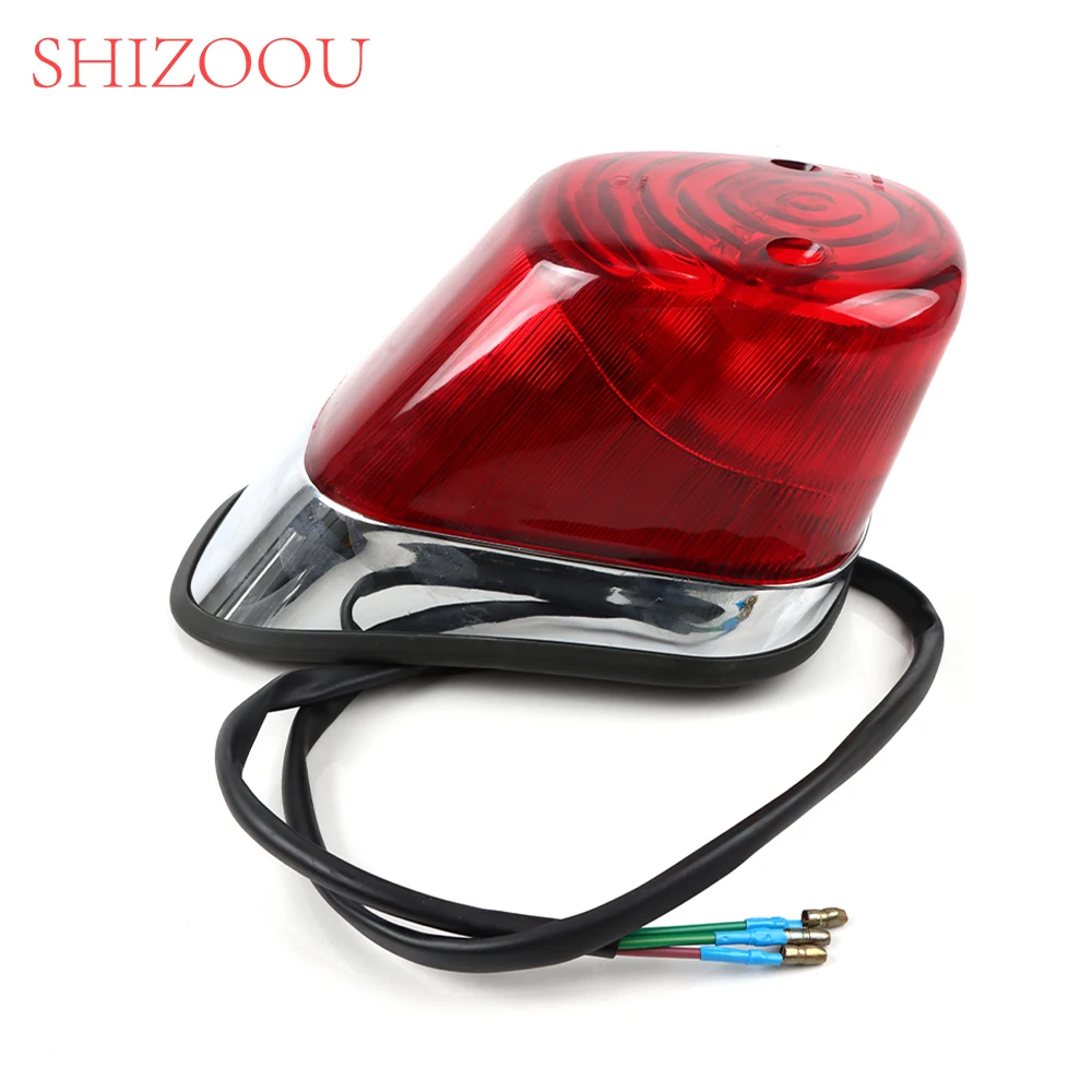 Motorcycle Rear Taillight Red Tail Lamp Brake Stop Signal Light For LF150 Lifan 150-11\14 QJ150 3A