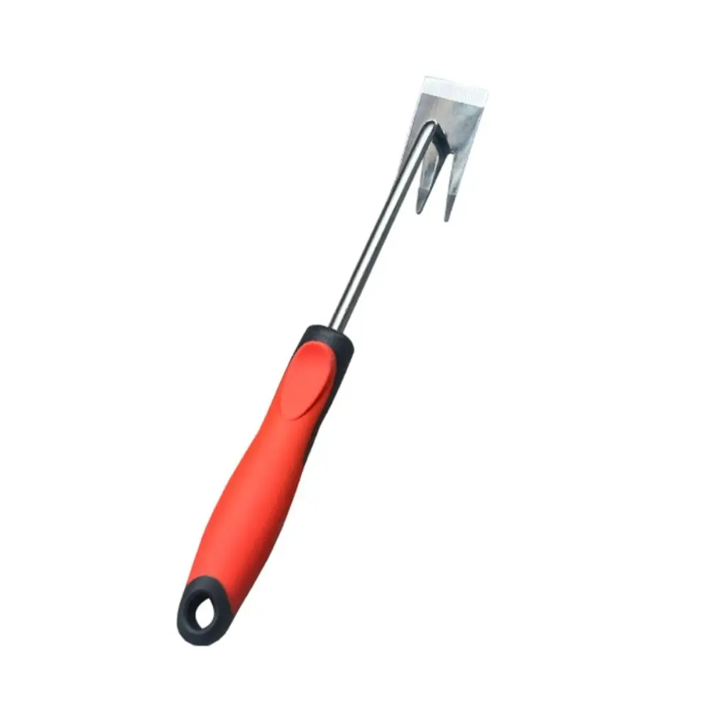 

Multifunctional Weed Puller Tool Stainless Steel Sturdy Weed Cleaning Shovel 3 Teeth Garden Rake For Gardening Weeding Tool