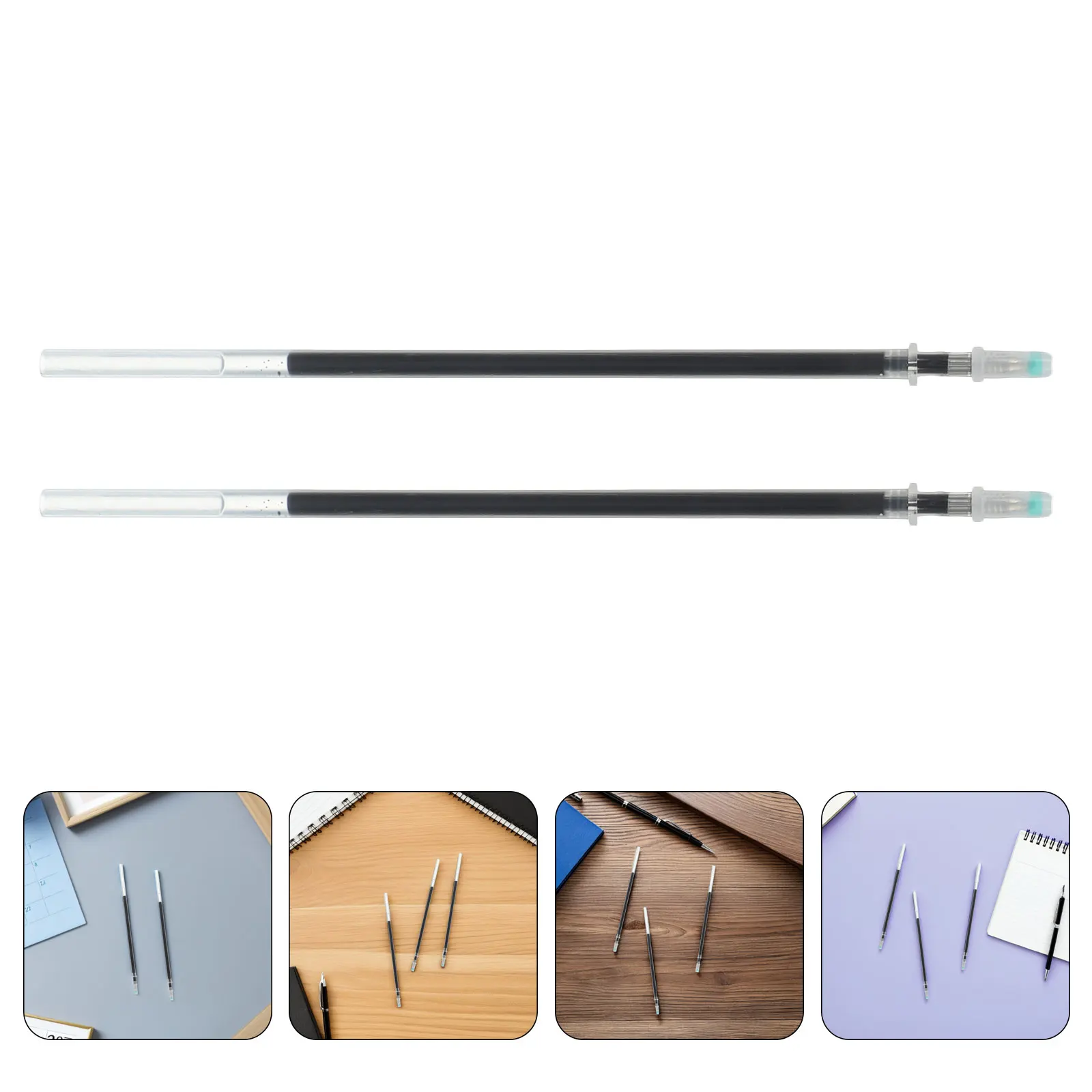 

150 шт., стержни для гелевых ручек, черные, 0,5 мм, стержни иглы, гладкие письменные принадлежности для офиса, учебы, стержни для ручек с черными чернилами