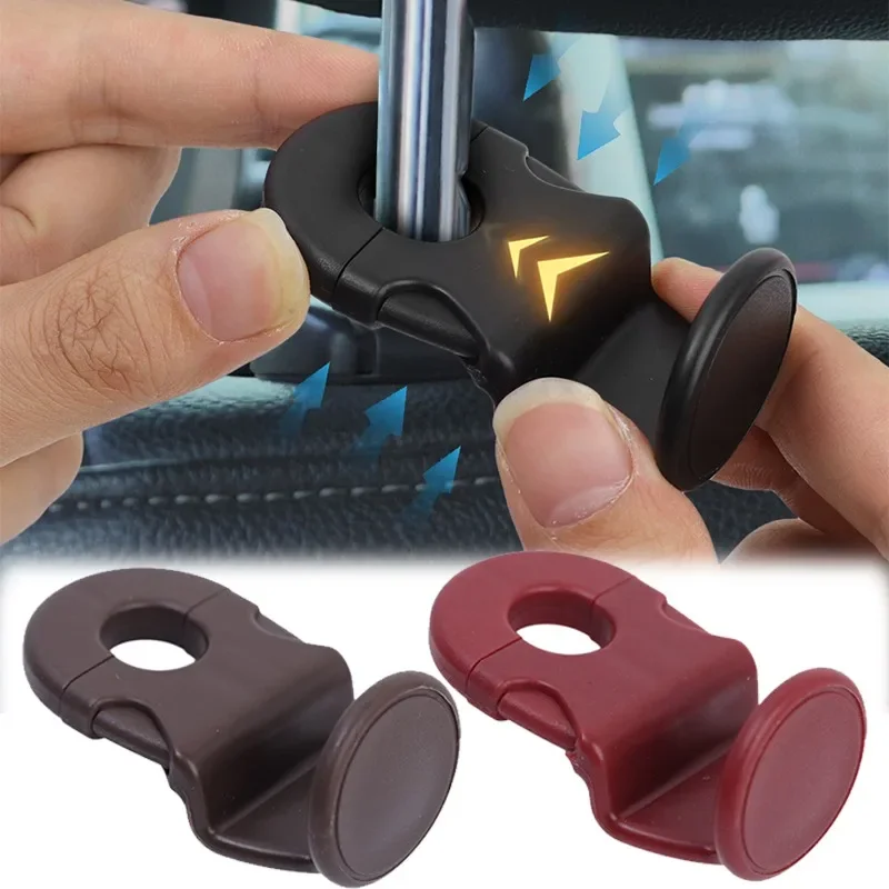 

Многофункциональный автомобильный крючок на спинку сиденья, скрытая задняя вешалка для хранения мелких предметов, держатель-органайзер, аксессуары для салона автомобиля