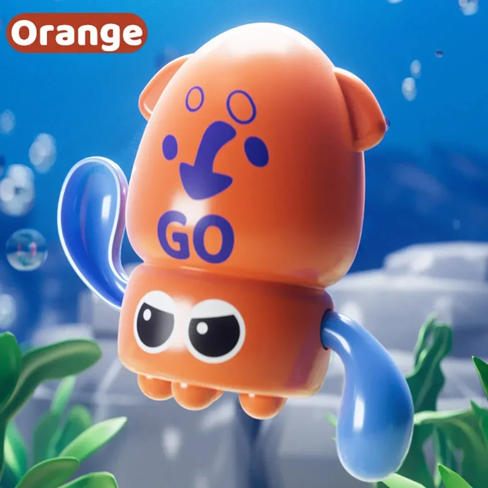 Développement sensoriel jouets de bain à vent facile jeu d'eau jouet de calmar jouet de poulpe piscine jouets flottants temps de bain