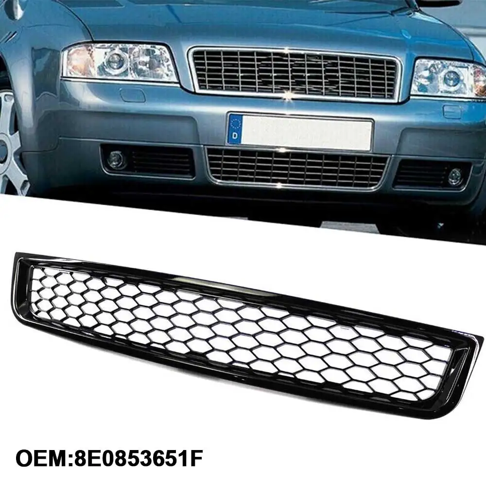 

Для Audi A4 B6 2002-2005 автомобильная сотовая сетка автомобильный передний бампер решетка радиатора сетка центральные гоночные грили