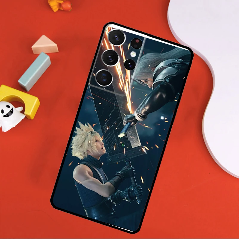 Final Fantasy VII Phone Case For Samsung Galaxy S23 S22 S21 Ultra S20 FE Note 20 10 S8 S9 S10 Plus S10e Cover