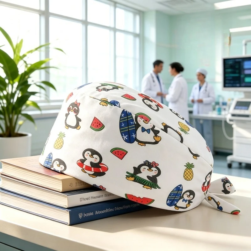 

Multi Scene Printed Medical Work Hat, Operating Room Nurse Hat, Postpartum Chemotherapy/cosmetic Dentistry, Dentist's Head Cap