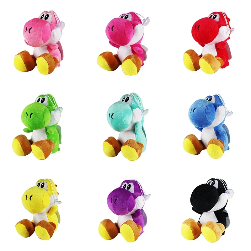 Super Mario Bros 18cm Stuffed Plush Doll Action Figure Toys 10 Colors Yoshi Cartoon Peluches Dolls Decoration Kids Birthday Gift