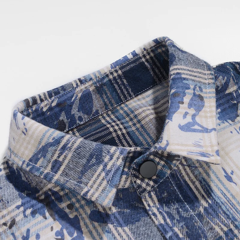 Camicia da uomo estiva da uomo traspirante a maniche corte con fiori in seta di ghiaccio allentata Camicie sottili da uomo con motivo floreale casual