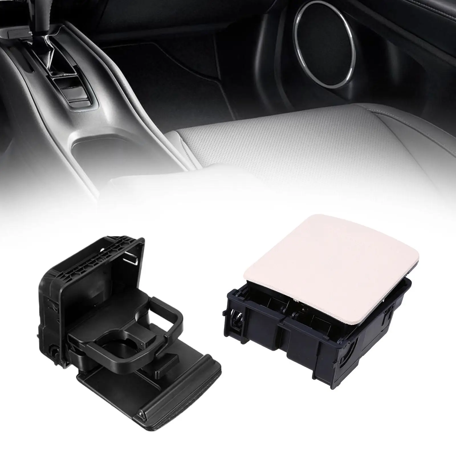 

Drink Holder Center Console Cup Holder Replacement Black Plastic for VW Golf MK5 MK6 Automobile Accessory 1K0862532F