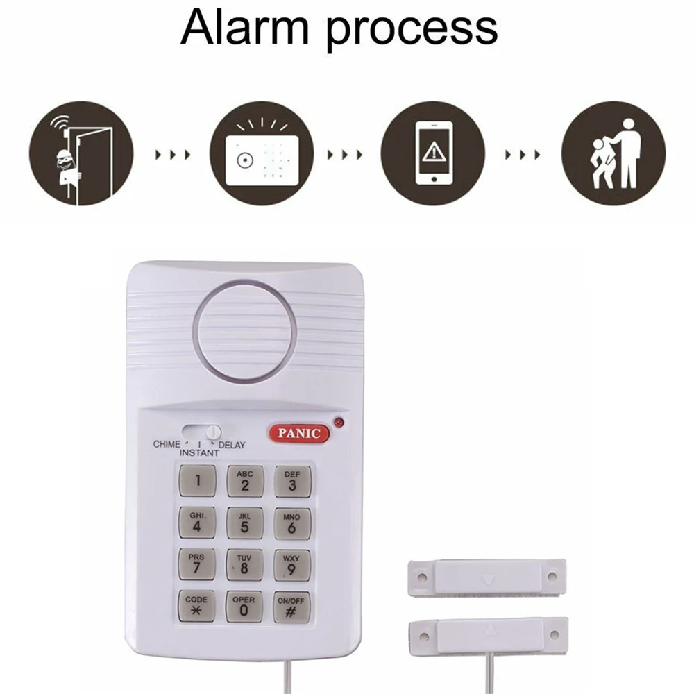 Password window alarm Plastic gate 13.3*8*3.5cm Safety Can be programmed