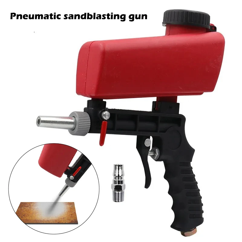 

Adjustable Pneumatic Sandblast Gun 90psi Portable Sandblaster Paint Spray Machine Handheld Gravity Blasting Gun Pneumatic Tools