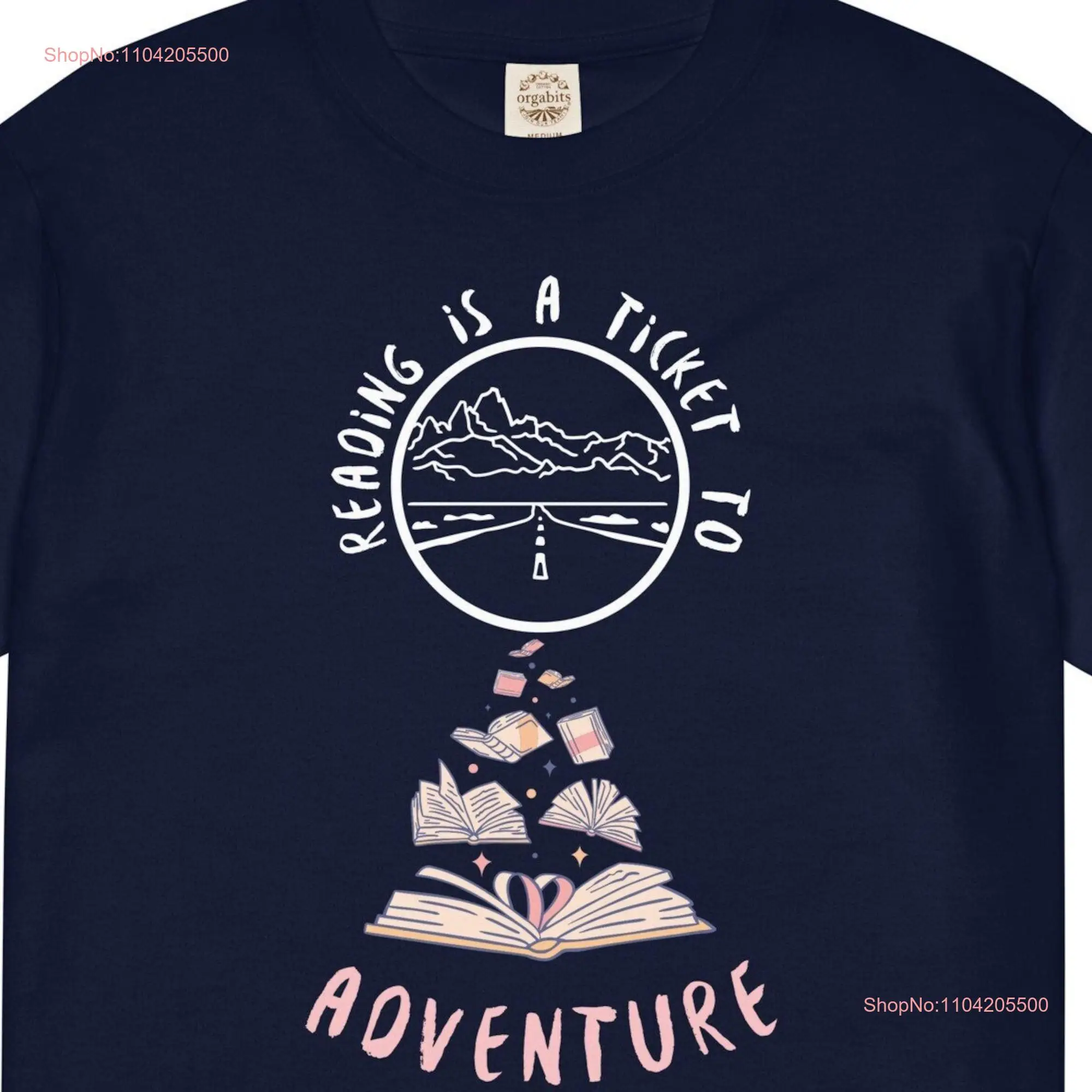 Teacher Reading Top Readers Day s T Reader Vacation Shirt Book Adventure Navy Camping English  long or short sleeves