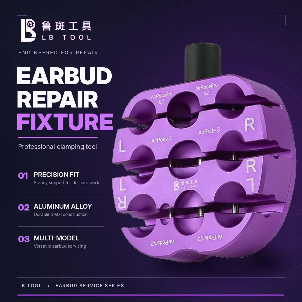 LUBAN Headphone Fixture for AirPods Pro 1/2 AirPods 1/2/3 Repair Chip/Battery Replacement Case Opening Disassembly Clamping Tool