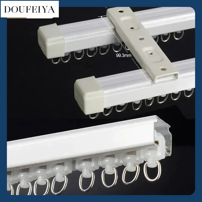 Curtain Rail Hard Wave Best Quality Curtain with Valance Pelmet Hook Rod Holder Draper Rails Super The Curtains Track