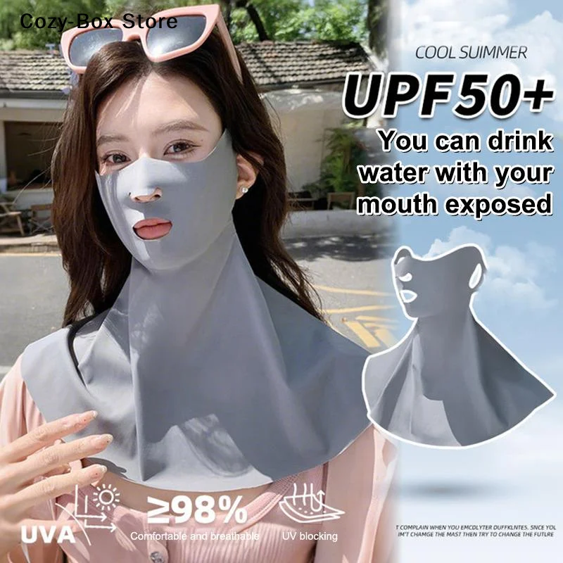 [ZY]Outdoor Sports Running Face Guard Mask Ear-Hanging Open Mouth Nose Breathable Sun Protection Mask Anti-UV Riding Face Mask