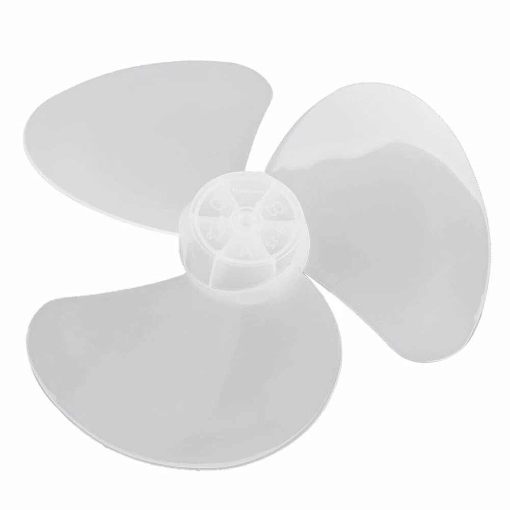 Lâmina de plástico do ventilador do pedestal, raio durável da melhoria Home, parede do assoalho e tabela, 3 folhas, 14cm, 12\