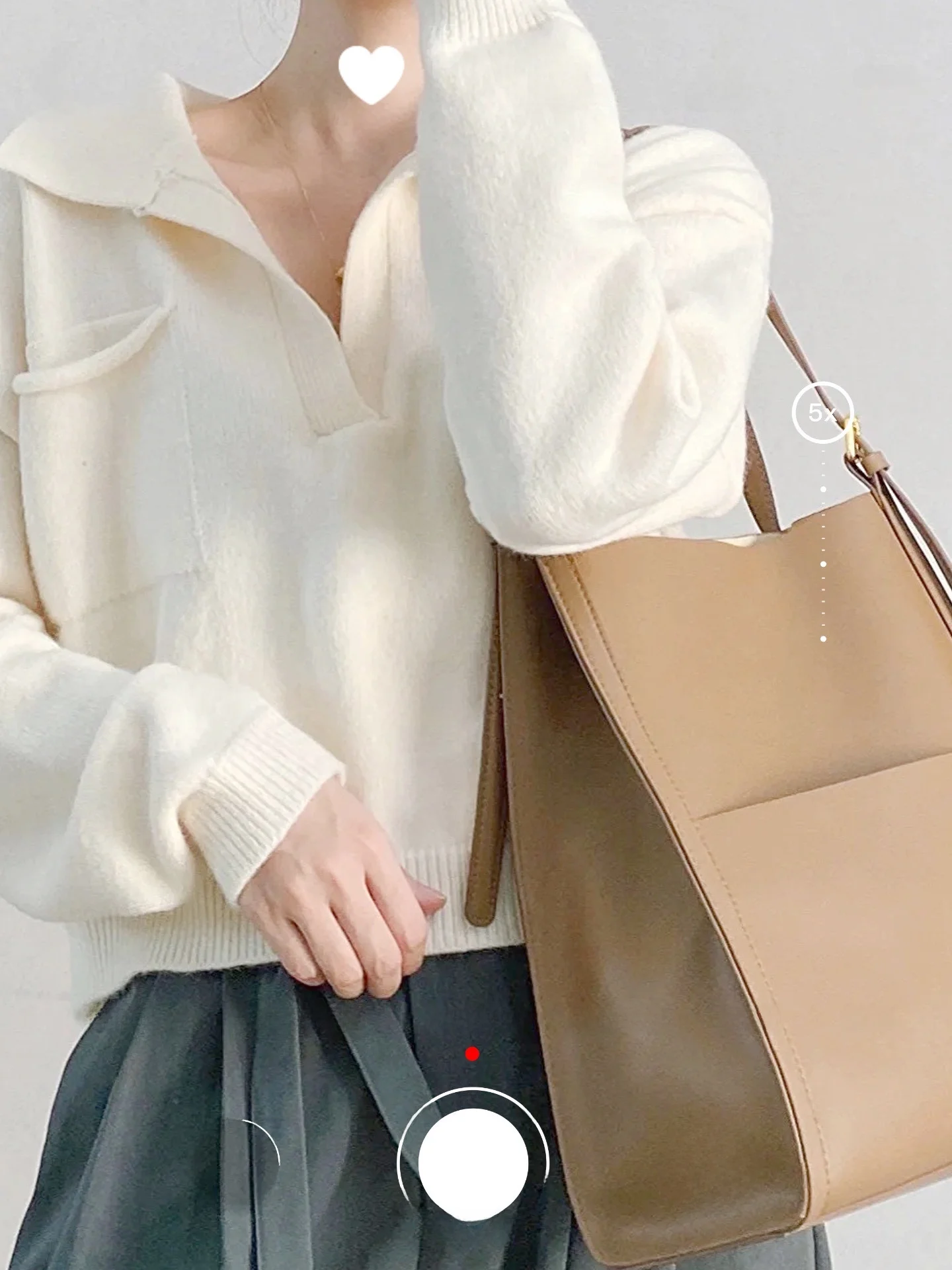 

Laid-ba Large Size V-ne Knitwear with ket Faionable Commute Sle Long Sve Color Top for Young Women