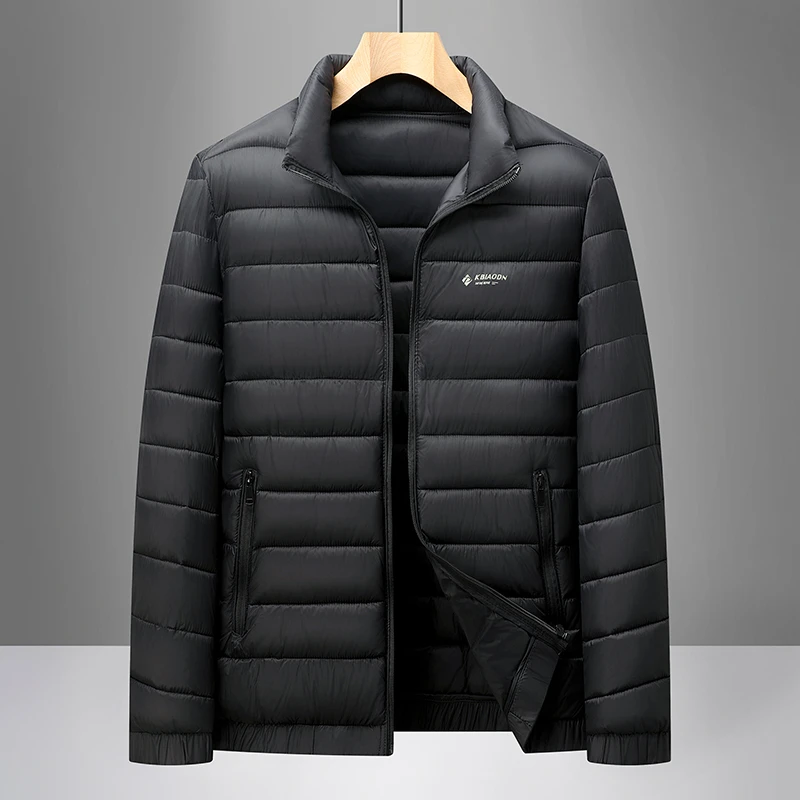 Men's winter jacket Simple stand collar Cotton coat New thick warm parkas