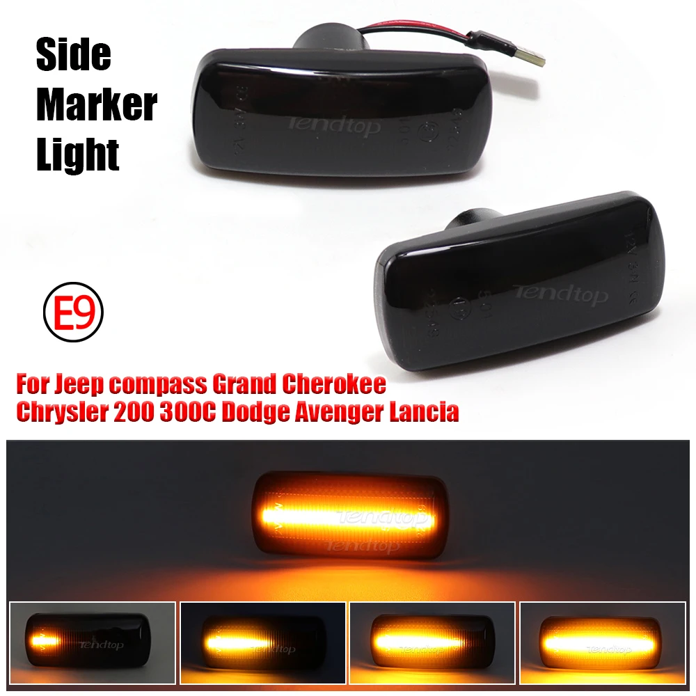 LED Side Marker Light Turn Signal Indicator FOR Chrysler 200 300C Dodge Avenger Lancia Flavia Jeep compass Grand Cherokee