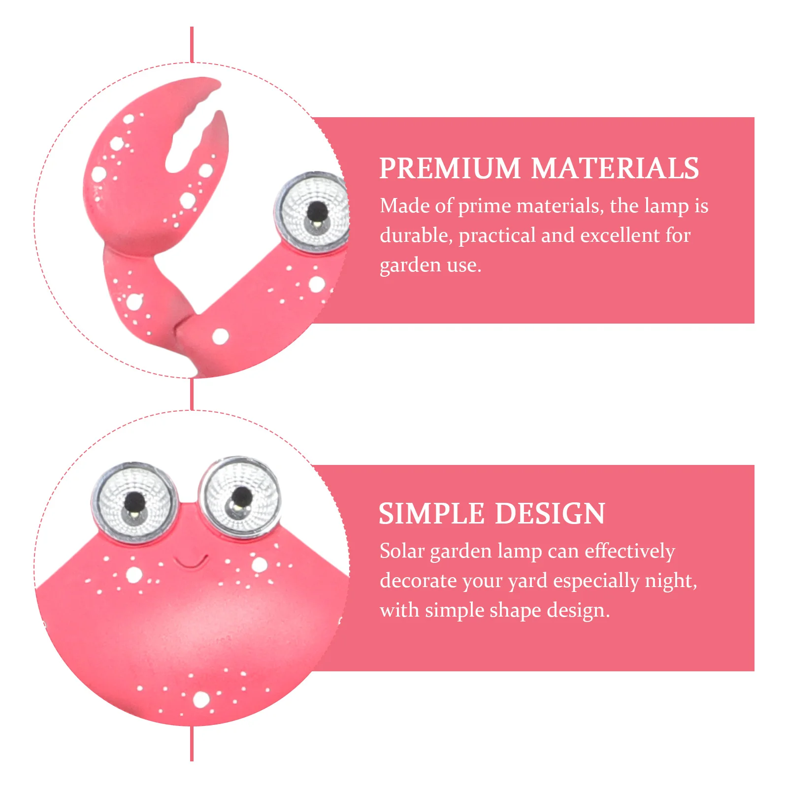 مصباح حديقة يعمل بالطاقة الشمسية على شكل سرطان البحر من الحديد المطاوع في الهواء الطلق، مقاوم للماء، منظر طبيعي ممتاز للممر والفناء والحديقة #4