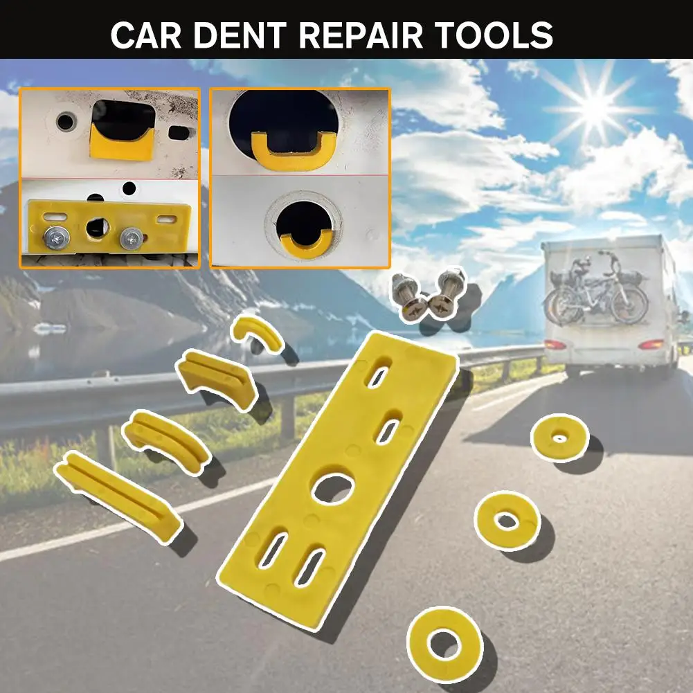 1set PDR Hook And Rod Pivot Tool Car Wiring Hole Protector Hail Dent Repair Removal Paint-less E6U5