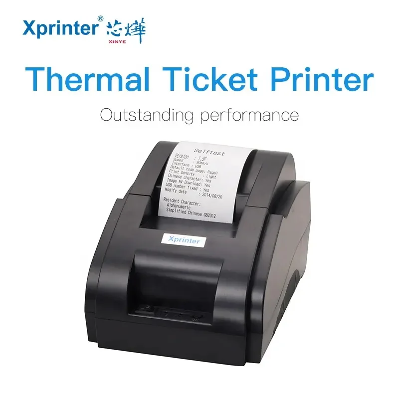 xprinter impressora de recibos termica usb portatil e bluetooth barcode printer para android ios ticket pos bill machine hiq 58 milimetros 01