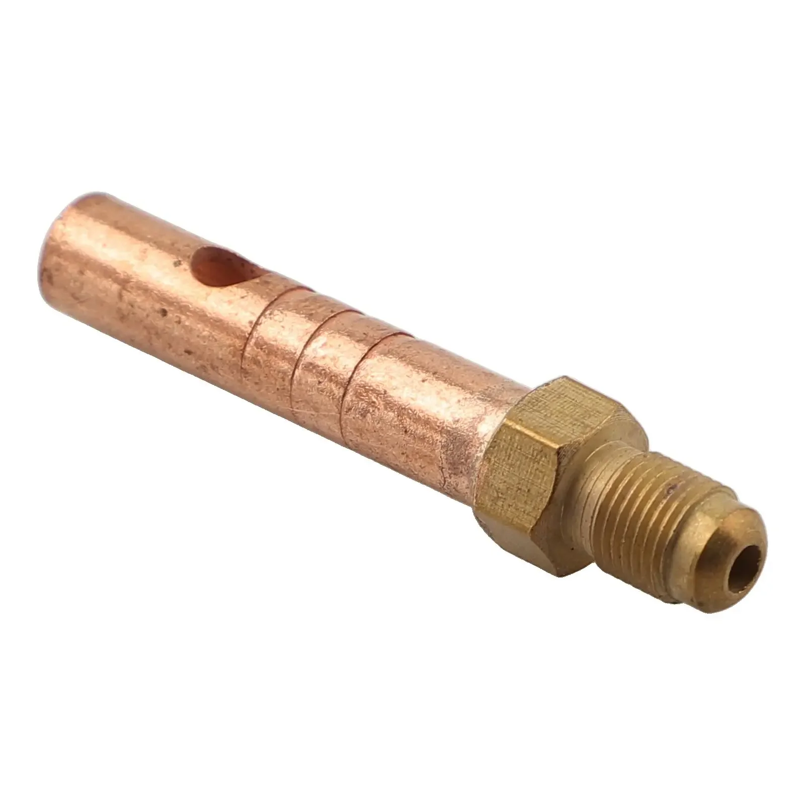 หัวเชื่อมโลหะ8มม. ขั้วต่อ M8X0.75สำหรับหัวเชื่อม P80 TIG ทองแดงหัวเชื่อมหัวอะแดปเตอร์เครื่องมือทหาร