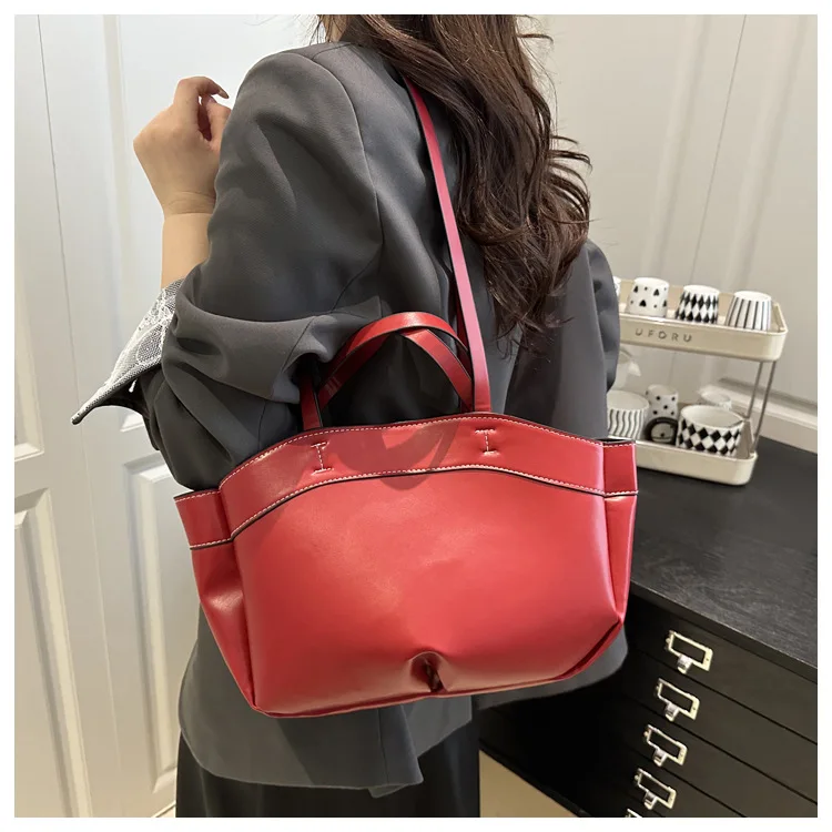 1 Stück Spezialtasche für Damen, große Kapazität, modische Joker-Umhängetasche, neue tragbare Handtasche für Pendler. – Detail 19