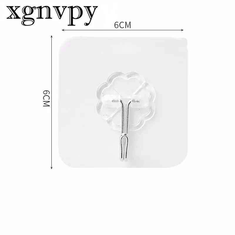 Xgnvpy Bathroom Strong Adhesive Hook Supermarket Wholesale Seamless Transparent Hook Nail Free Clothing Magic Sticky Hook