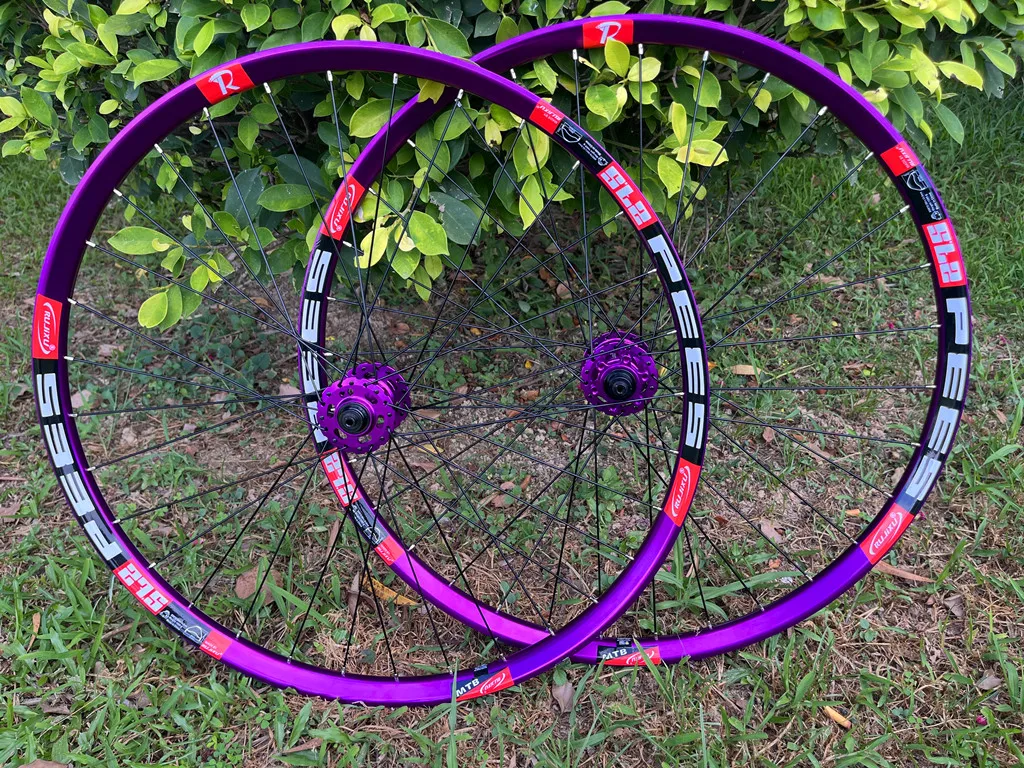 RUJIXU  MTB Bike Wheelset 26/27.5/29inch Rims 32Holes Disc Brake Bearing Front 2 Rear5 Ultraligmountain bike wheel