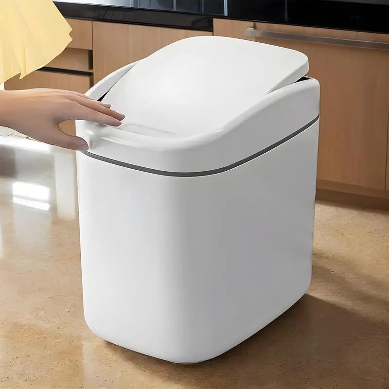 Desktop Trash Canlid Small Multi-Functional Desk Trash Can Garbage Can Dustbin Wastebasket Trash Can Dispenser for Bathroom