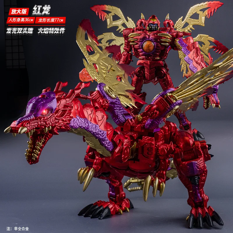 Transformation Toy Robot Can Luminous Mecha Model Beast Machines Transformers Red Dragons Figure Collect Ornaments Toys Gifts