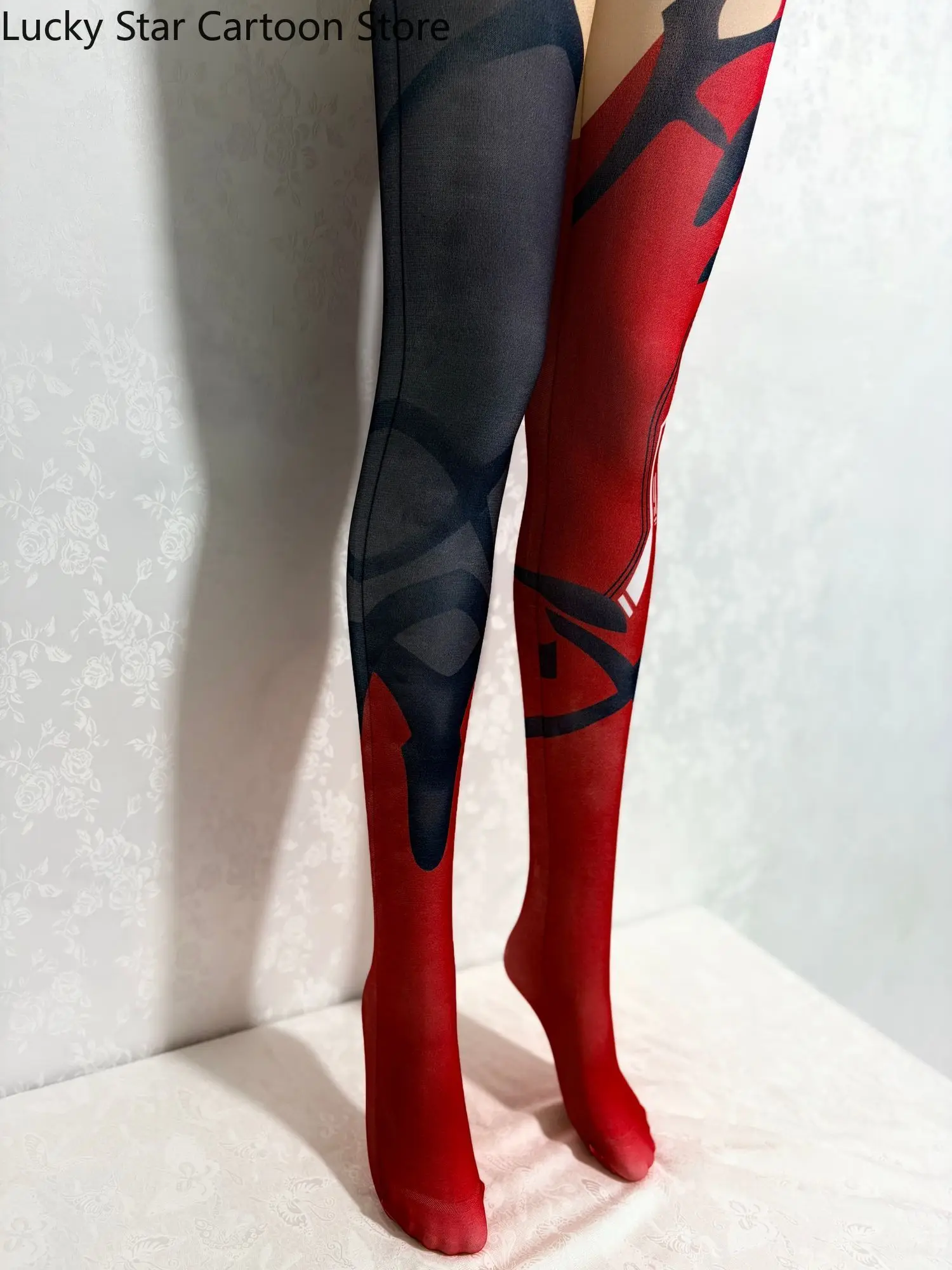 Game Murata Himeko Honkai Impact 3 Anime Printed Pantyhose Comic Con Prop Role Play Stocking Women Cosplay Halloween Gift view 3