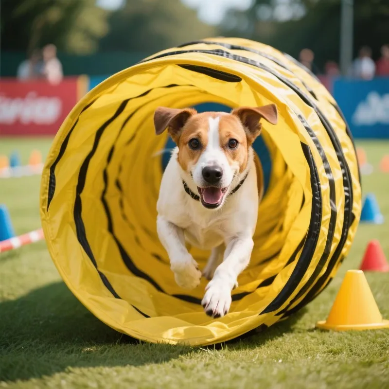

600mm 24 Inch Diameter Outdoor Portable Flexible Duct Antislip Agility Dog Tunnel for Pet Training