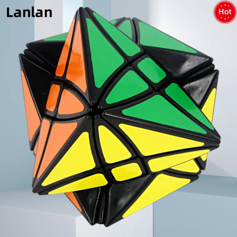 Lanlan Rex Cubo mágico Lanlan forma extraña Cubo de velocidad rompecabezas juguete niños regalo Cubo mágico rompecabezas