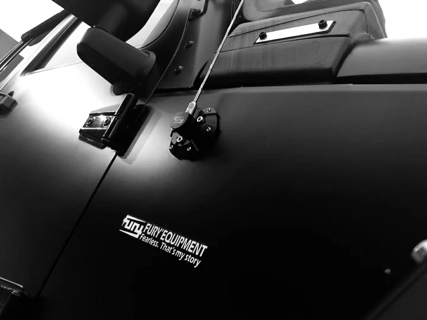 TLF Fury 2007-2017 CNC عملية سبائك الألومنيوم غطاء قاعدة هوائي الراديو لرانجلر JK #3