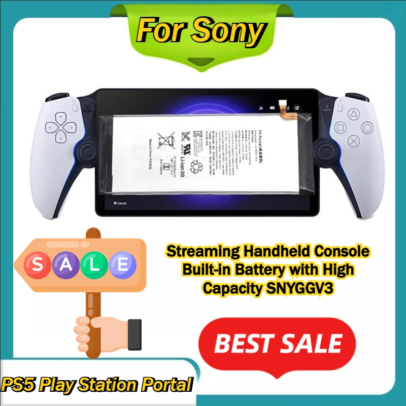 For Sony PS5 PlayStation Portal Streaming Handheld Console Built-in Battery with High Capacity SNYGGV3
