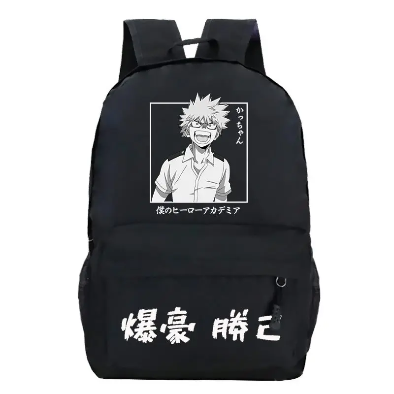 Anime My Hero Academia Bakugou Backpack Student School Bags Boy Girl Laptop Bag Teen Daily knapsack Mochila ren bagpack