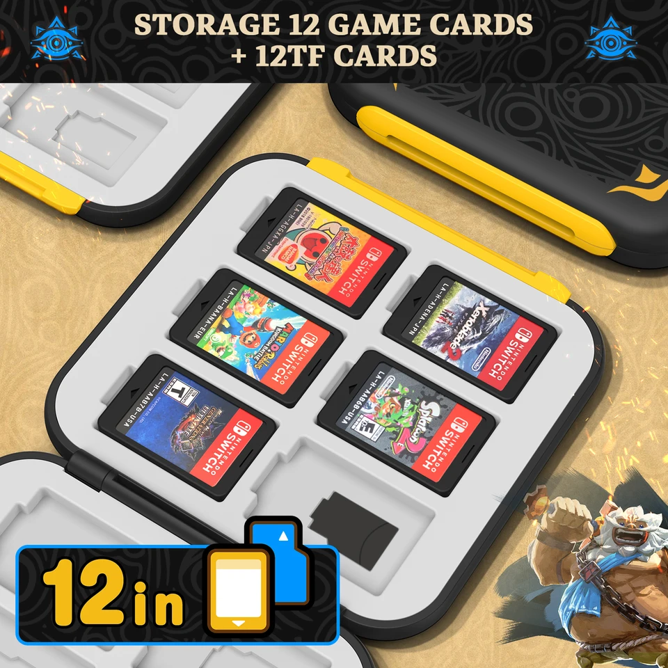 Iineカセットケース,Nintendo Switchと互換性のある12枚のカードケース Iineカセットケース,Nintendo Switchと互換性のある12枚のカードケース