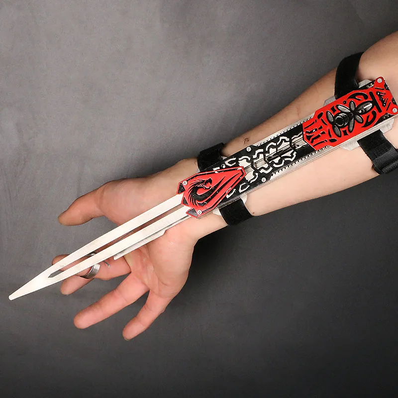 Nowy PVC Blade Sleeve Sword Cosplay Odzież Rekwizyty Ostrza broni mogą wyskaknąć Zabawki dla dorosłych Ukryte rekwizyty Sleeve Swords Różne style