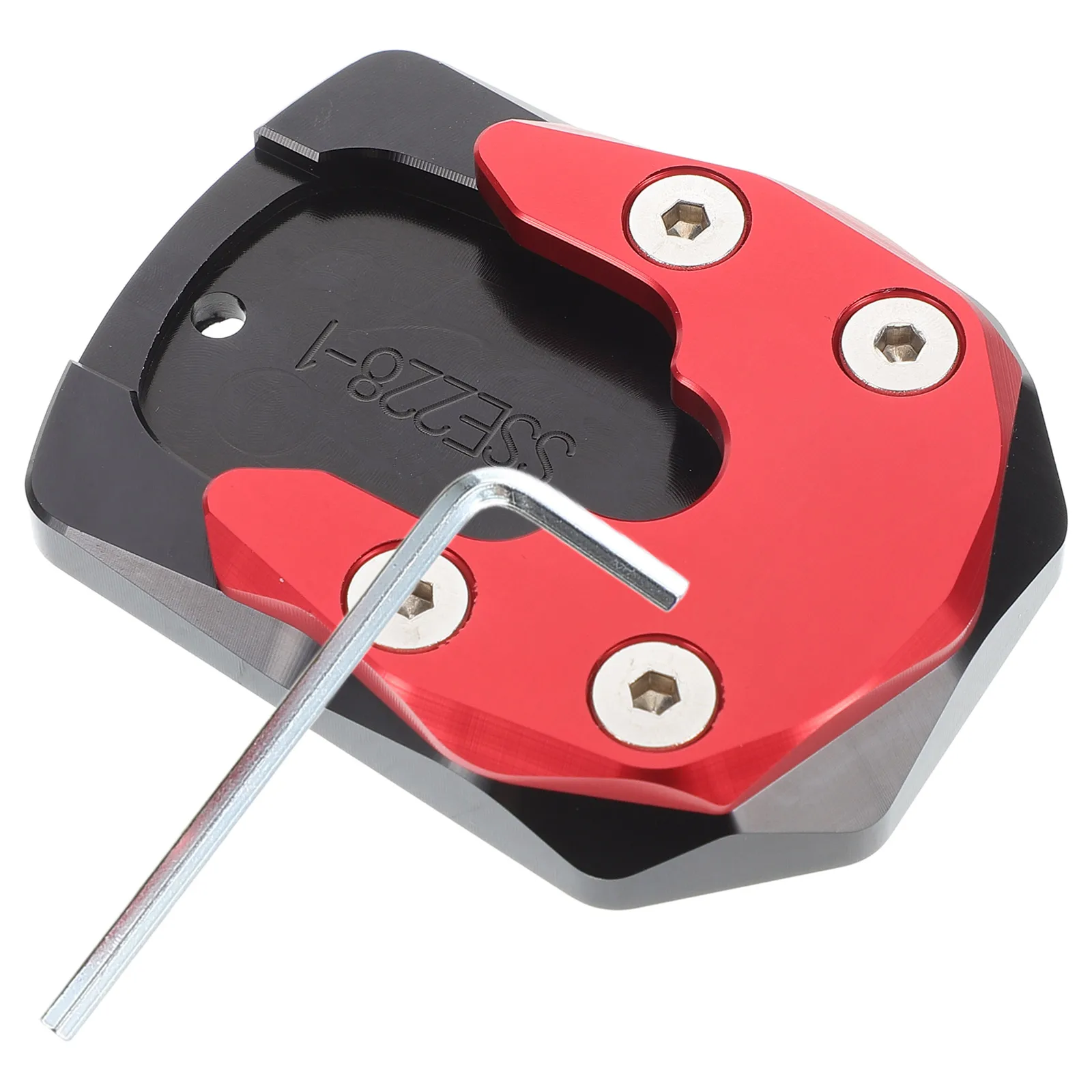 

Motorcycle Side Stand Extension Metal Kickstand Plate Enhanced Stability Anti Slip Parking Foot Support Scooter Electric Bikes