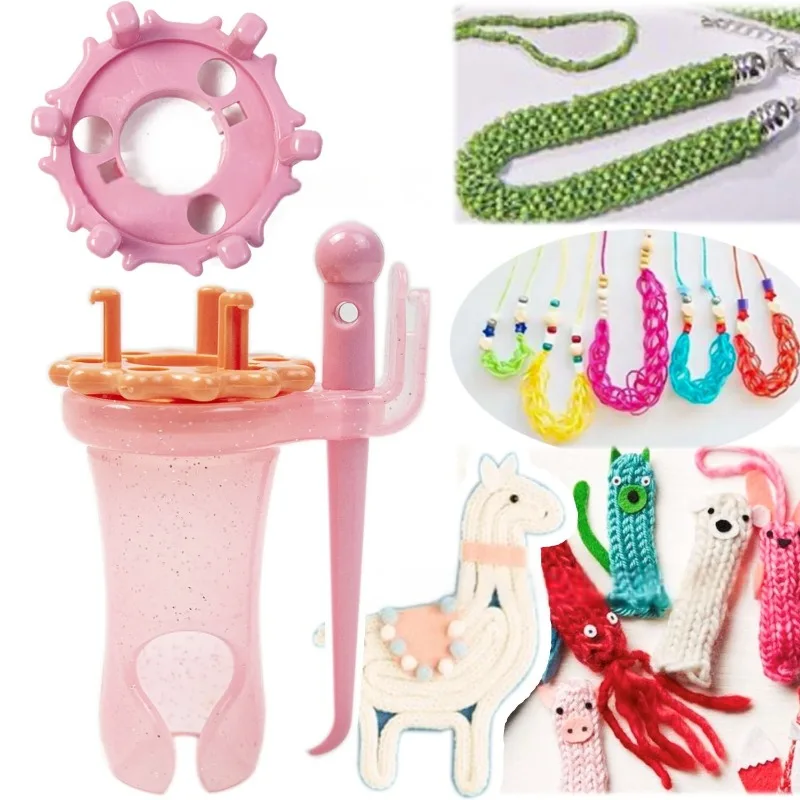 تزيين حبل الحياكة المحمولة آلة الحياكة اليدوية الحرفية سوار ذاتي الصنع نسج أدوات تعمل يدويا ويفرСКДКСН ФСНК ШНР.