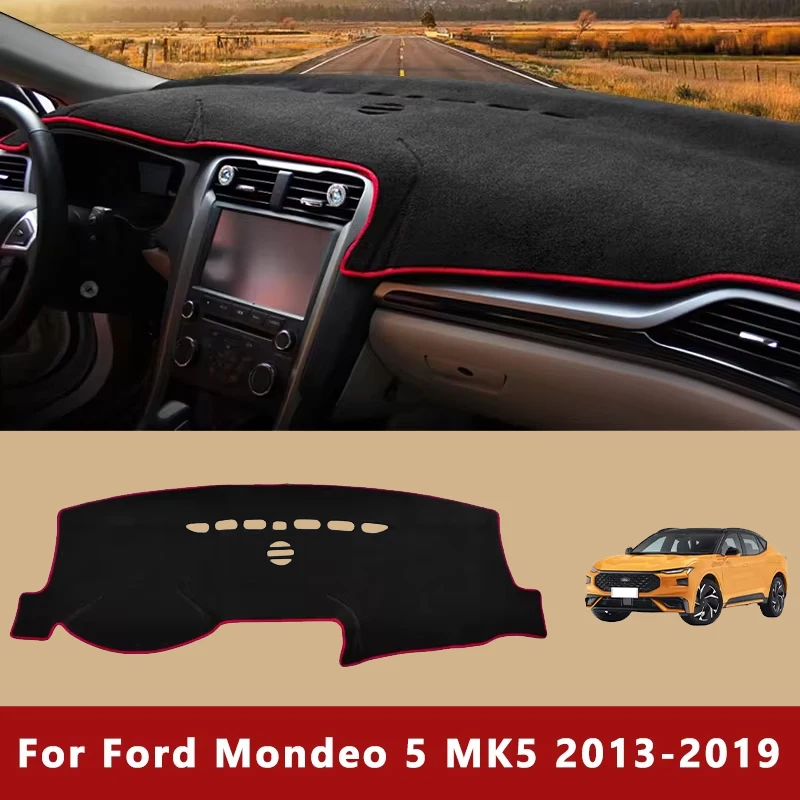 

Car Dashboard Mat Sun Shade Non-slip Cover Interior Accessories For Ford Mondeo 5 MK5 Fusion 2013 2014 2015 2016 2017 2018 2019