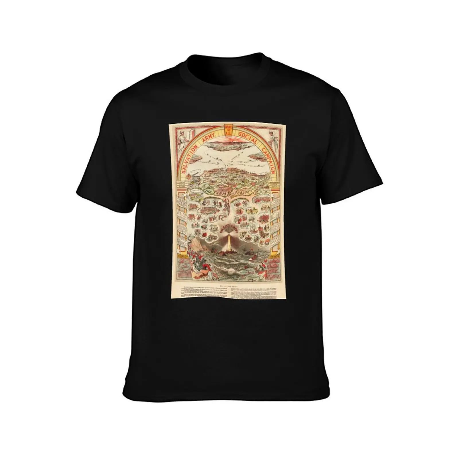 In Darkest England and the Way Out - General Booth T-Shirt Basic Lightweight Short Sleeve Tee