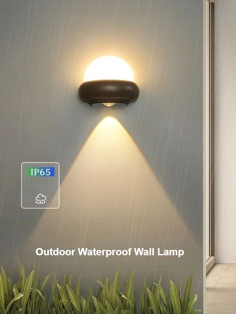 LED Outdoor Wall Light IP65 Waterproof Garden Wall Decor Lamp Courtyard Porch Light Balcony light Up and Down Lighting Aluminum