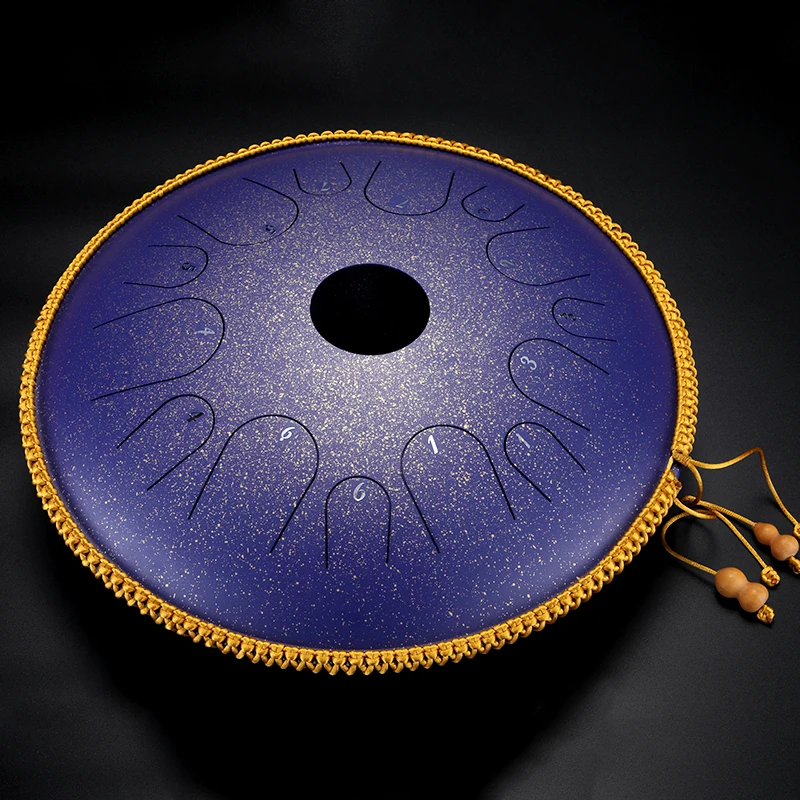 New Design 14 Inch Chakra Drum Handpan Sound Therapy Chakra Steel Tongue Drum