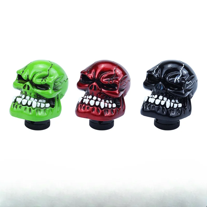 Personalized Car Modification Gear Head Big Teeth Ghost Skull Gear Shift Head Gear Lever Universal Shift Lever