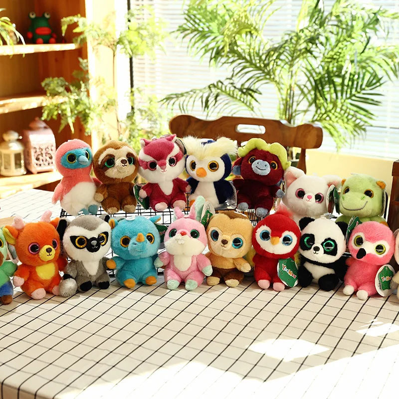 Aurora Big Eye Plush Toys Korean Cartoon Yoohoo and Friends Pet Animation Game Model Animal Toy Figures Collection Birthday Gift