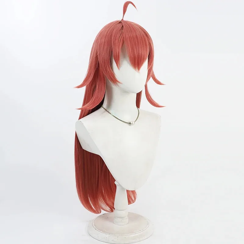 2025 22 BanG Dream! 80cm Long Straight Orange Red Wig Synthetic Hair Heat Resistant Tamade Chiyu Cosplay Wigs