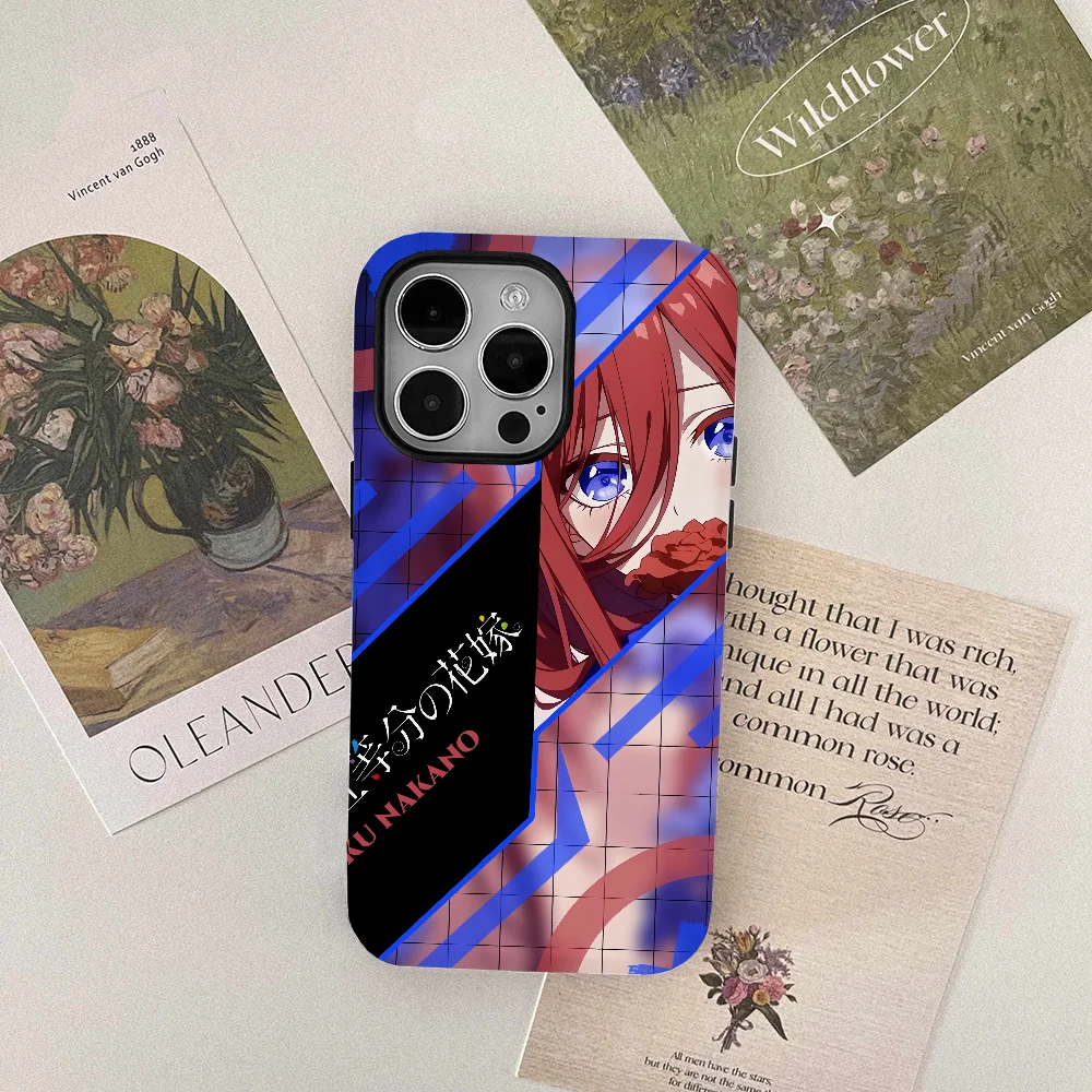 The Quintessential Quintuplets Nakano Miku Phone Case Film Shell For IPhone 16 15 14 13 12 11 Pro Max Plus