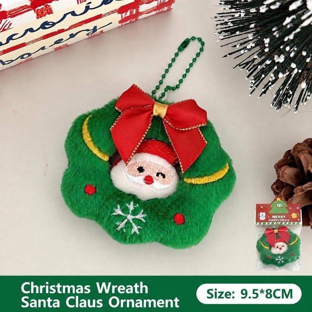 Versatile Christmas Keychain Portable Creative Christmas Tree Pendants Cartoon Backpack Pendant Christmas Party