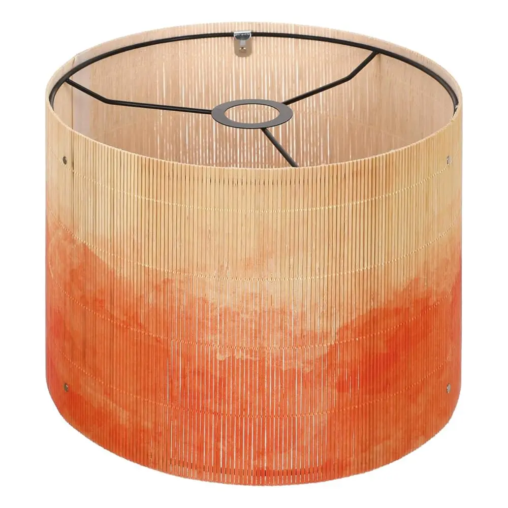 

European Watercolor Lampshade Gradient Bamboo Lamp Shades Clip On Bulb Light Cover, for Chandelier Indoor Lampshade